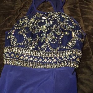 Blue prom dress